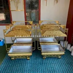 Chafing Dish Kuningan Tempat Prasmanan Ukir